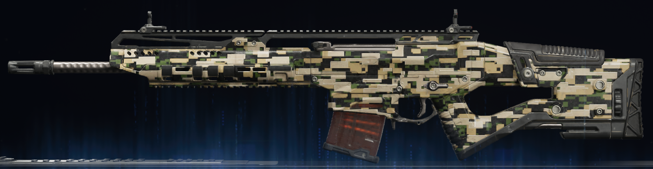 Rendu du camouflage Forêt numérique sur KRS-7.62